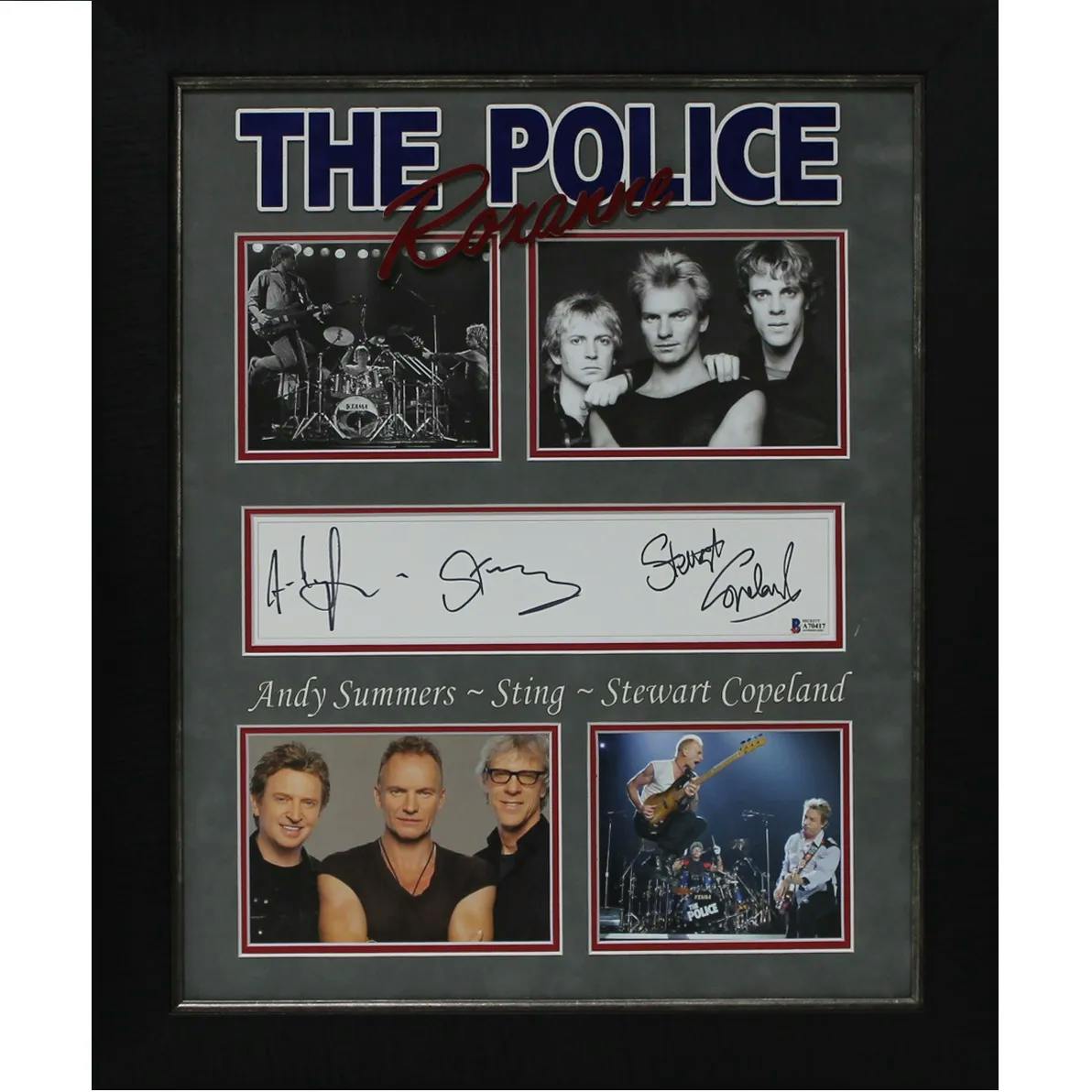 Charitybuzz: Sting & The Police Signed Display