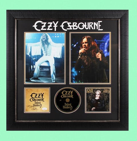 Ozzy Osbourne Signed CD Display